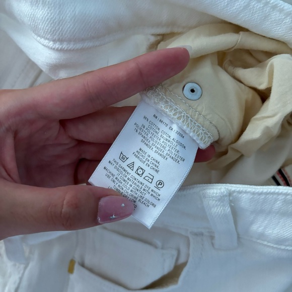 Anthropologie Pilcro White Script High-Rise Skinny Jeans 25 - Picture 10 of 10